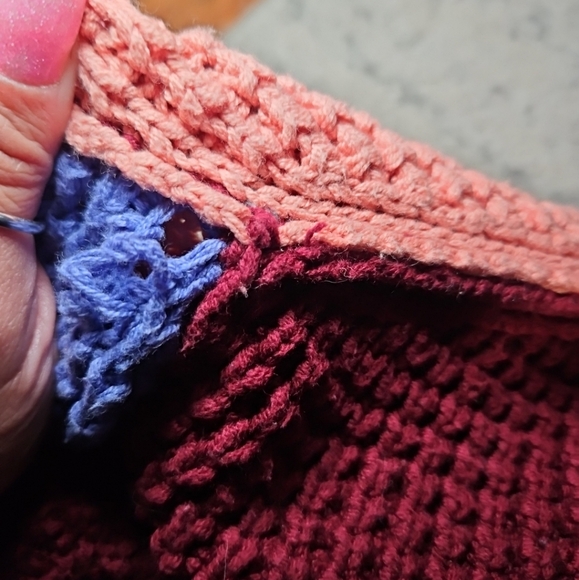 Free People Womens Park City Oversized Chunky Colorblock Sweater S - Picture 14 of 14